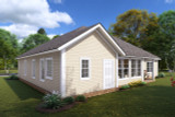 Traditional House Plan - Barnett 84425 - Rear Exterior