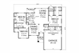 Traditional House Plan - Barnett 84425 - 1st Floor Plan