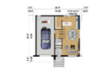 Modern House Plan - 67541 - 1st Floor Plan