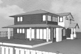 Modern House Plan - Fromme Abode 97607 - Left Exterior