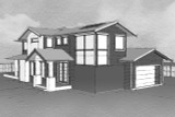 Modern House Plan - Fromme Abode 97607 - Right Exterior