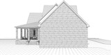 Farmhouse House Plan - Valonia 3 68207 - Rear Exterior
