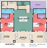 Craftsman House Plan - Dockwood 79944 - Basement Floor Plan