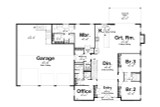 Modern House Plan - Gillette 77891 - 1st Floor Plan