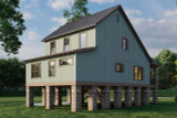Mountain Rustic House Plan - River Falls Cabin 87737 - Left Exterior
