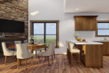 Mountain Rustic House Plan - River Falls Cabin 87737 - Dining Room