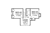 Secondary Image - Cottage House Plan - Parkville 88708 - 2nd Floor Plan