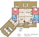 Southern House Plan - Mountshire 48828 - 1st Floor Plan