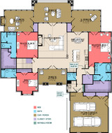 Craftsman House Plan - Miranda 4 99814 - 1st Floor Plan