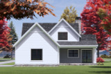 Farmhouse House Plan - 64191 - Rear Exterior
