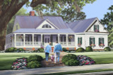 Country House Plan - Indigo Cottage 32713 - Front Exterior