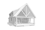 Shingle-Style House Plan - Tamarack 93562 - Rear Exterior