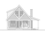 Shingle-Style House Plan - Tamarack 93562 - Rear Exterior