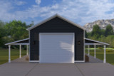 Craftsman House Plan - Drake Garage 94395 - Front Exterior