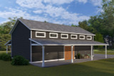 Craftsman House Plan - Drake Garage 94395 - Left Exterior
