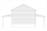 Craftsman House Plan - Drake Garage 94395 - Rear Exterior