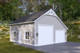 Farmhouse House Plan - Elsey Garage 77410 - Front Exterior