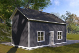 Farmhouse House Plan - Elsey Garage 77410 - Left Exterior