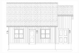 Farmhouse House Plan - Elsey Garage 77410 - Right Exterior