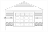 Traditional House Plan - Lower Garage 40314 - Right Exterior