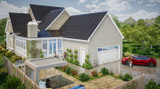 Farmhouse House Plan - Valonia 55290 - Rear Exterior