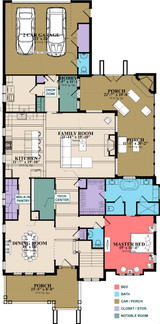 Farmhouse House Plan - Valonia 55290 - 1st Floor Plan