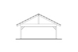Secondary Image - Traditional House Plan - Carport 87383 - Rear Exterior