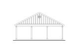Traditional House Plan - Carport 14650 - Rear Exterior