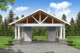 Craftsman House Plan - Carport 51377 - Front Exterior