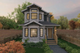 Shingle-Style House Plan - Amblepath 41306 - Front Exterior