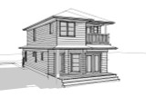 Shingle-Style House Plan - Amblepath 41306 - Rear Exterior