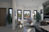Secondary Image - Shingle-Style House Plan - Amblepath 41306 - Living Room