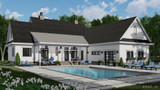 Farmhouse House Plan - Silverbell Ranch 18633 - Rear Exterior