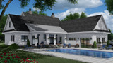 Farmhouse House Plan - Misty Falls 60386 - Rear Exterior