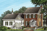 Colonial House Plan - Drum Bay 65323 - Front Exterior