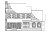 Colonial House Plan - Drum Bay 65323 - Rear Exterior