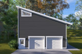 Modern House Plan - Johnstone Garage 95640 - Front Exterior