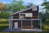 Modern House Plan - Johnstone Garage 95640 - Rear Exterior