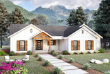 Country House Plan - Center Hill River View 40549 - Front Exterior