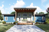 Mountain Rustic House Plan - Sugar Ranch Lookout 79669 - Front Exterior