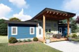 Mountain Rustic House Plan - Sugar Ranch Lookout 79669 - Front Exterior