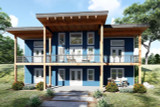 Mountain Rustic House Plan - Sugar Ranch Lookout 79669 - Rear Exterior