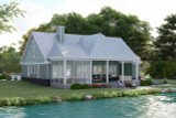 Ranch House Plan - Lake Pointe 73563 - Rear Exterior