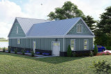 Ranch House Plan - Lake Pointe 73563 - Left Exterior