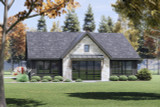 Mountain Rustic House Plan - 54363 - Front Exterior