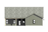 Mountain Rustic House Plan - 54363 - Rear Exterior