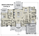Country House Plan - St Martin 47749 - 1st Floor Plan