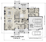 Farmhouse House Plan - Hidden Brook 30576 - Optional Floor Plan