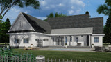 Farmhouse House Plan - Ruth Ann 51898 - Rear Exterior