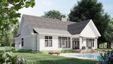 Farmhouse House Plan - Shadow Brook 99907 - Rear Exterior